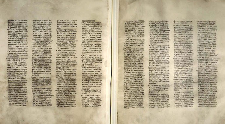 Codex Sinaiticus of Lukes Gospel