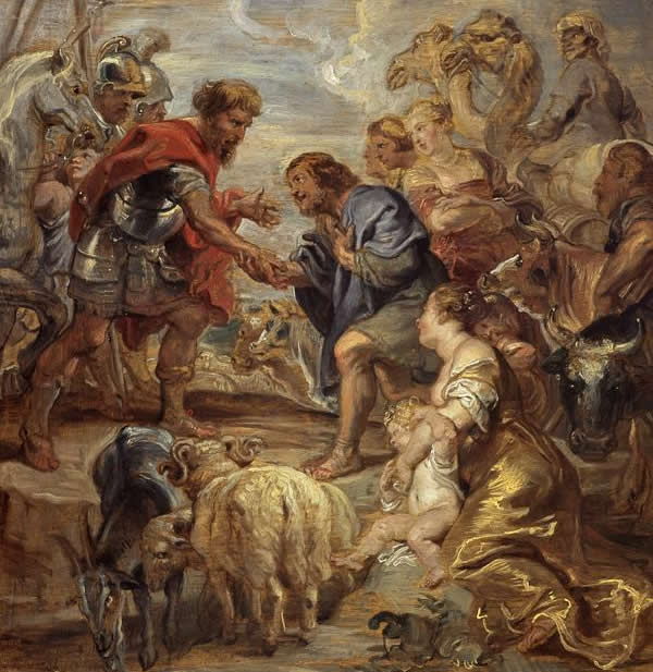 Rubens Jacob making peace with Esau